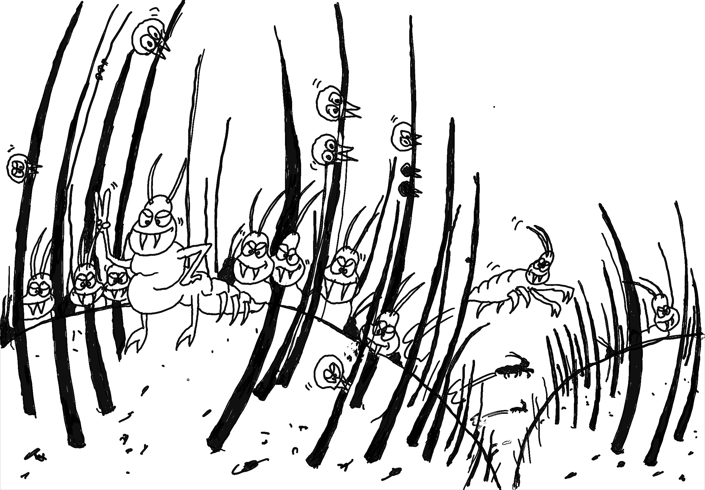 6ausmalbildla usehaare